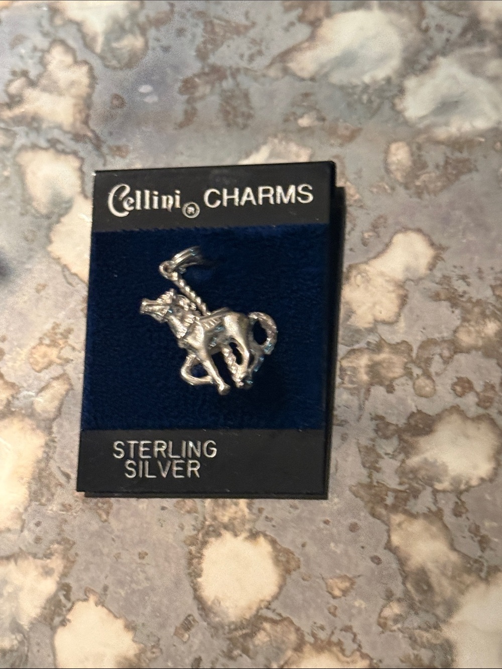 Vintage Cellini Sterling Silver Carousel Horse Charm - Silver - Picture 4 of 4